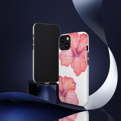 iPHONE Hibiscus Tough Case l Summer Vibe Mobile Case