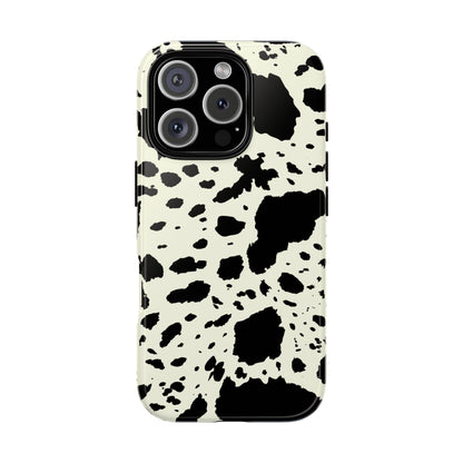 iPHONE Cow Print Tough Phone Cases l Durable Protection