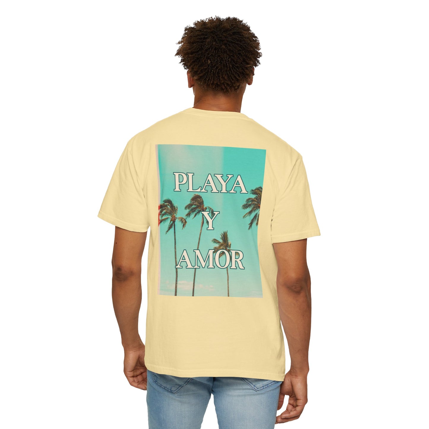Playa y Amor T-Shirt l Tropical Graphic Tee, Summer Vibes Shirt