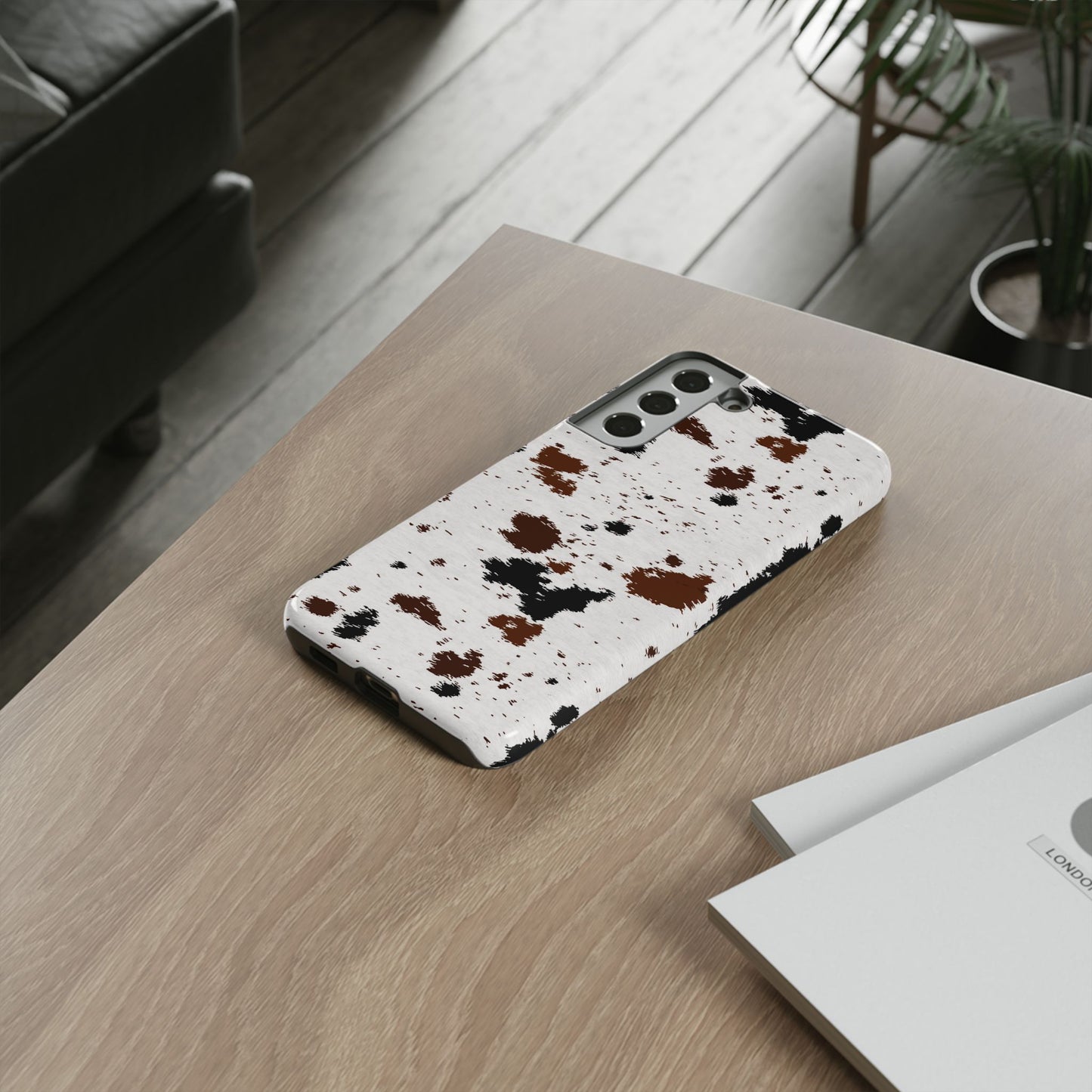 SAMSUNG Cow Print Tough Phone Case l GIFT FOR HIM AND HER