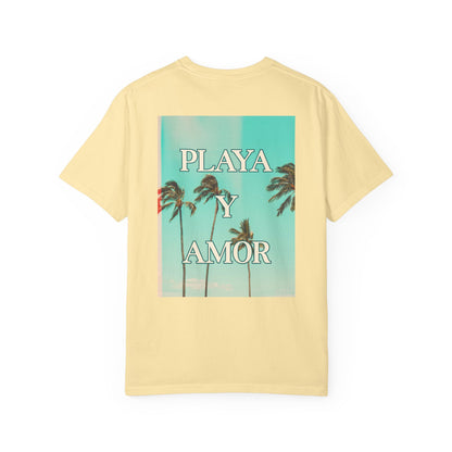 Playa y Amor T-Shirt l Tropical Graphic Tee, Summer Vibes Shirt
