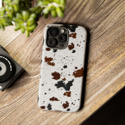 iPHONE Cow Print Tough Phone Case l GIFT FOR HIM AND HER