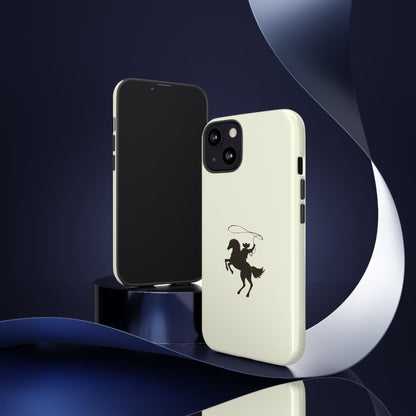 iPHONE Western Horse Rider Phone Case l Durable Phone Cover, Cowboy Style, Tough Case