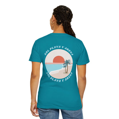 "Sol, Playa, y Arena" Beach Vibe T-Shirt Summer Apparel l Unisex Casual Wear