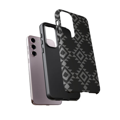 SAMSUNG Tribal Pattern Black and Grey Tough Phone Case | MADE FOR HIM AND HER