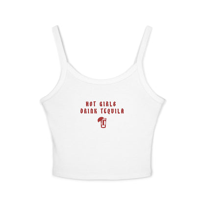 Hot Girls Drink Tequila Tank Top for Women - Trendy Spaghetti Strap Summer Wear