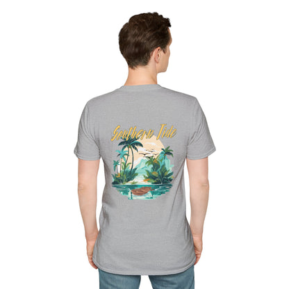"Southern Tide" Tropical T-Shirt l Unisex Softstyle Tee, Summer Apparel