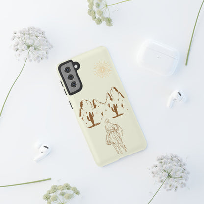 SAMSUNG Cowboy Riding into the Sunset Tough Phone Case