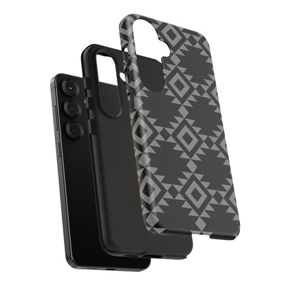 SAMSUNG Tribal Pattern Black and Grey Tough Phone Case | MADE FOR HIM AND HER