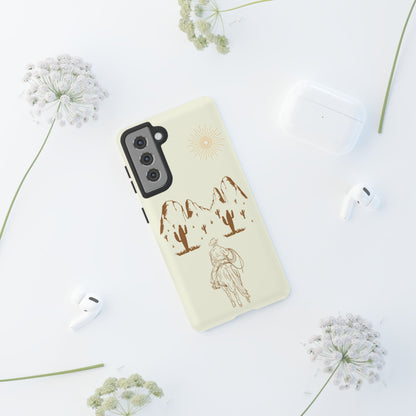 SAMSUNG Cowboy Riding into the Sunset Tough Phone Case