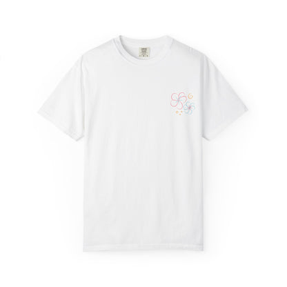 Pastel Hibiscus Logo Garment-Dyed Tee l Summer Essential