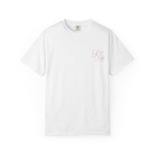 Pastel Hibiscus Logo Garment-Dyed Tee l Summer Essential