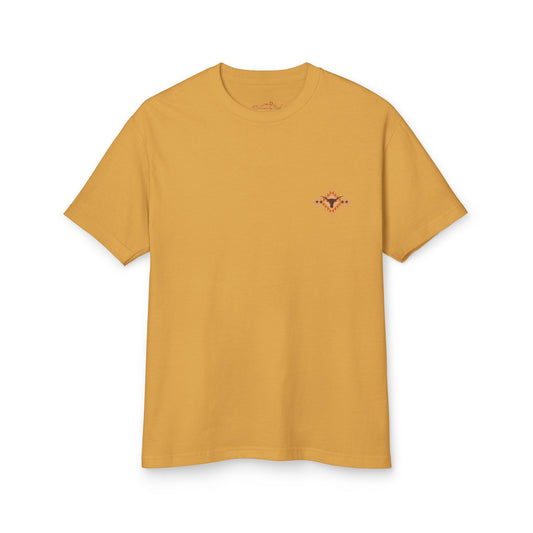 Bohemian Cowboy Graphic Tee - Unisex Heavyweight Cotton T-Shirt
