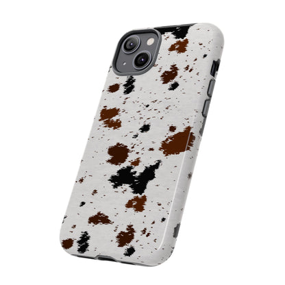 iPHONE Cow Print Tough Phone Case l GIFT FOR HIM AND HER