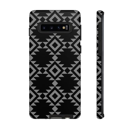 SAMSUNG Tribal Pattern Black and Grey Tough Phone Case | MADE FOR HIM AND HER