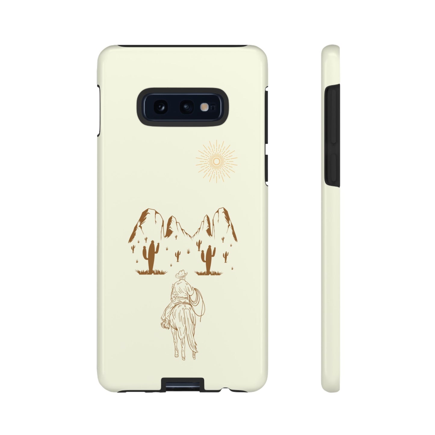SAMSUNG Cowboy Riding into the Sunset Tough Phone Case
