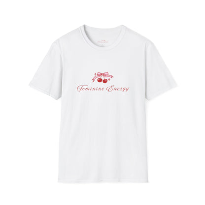 Feminine Energy Unisex Softstyle T-Shirt - Positive Vibes for Everyday Wear