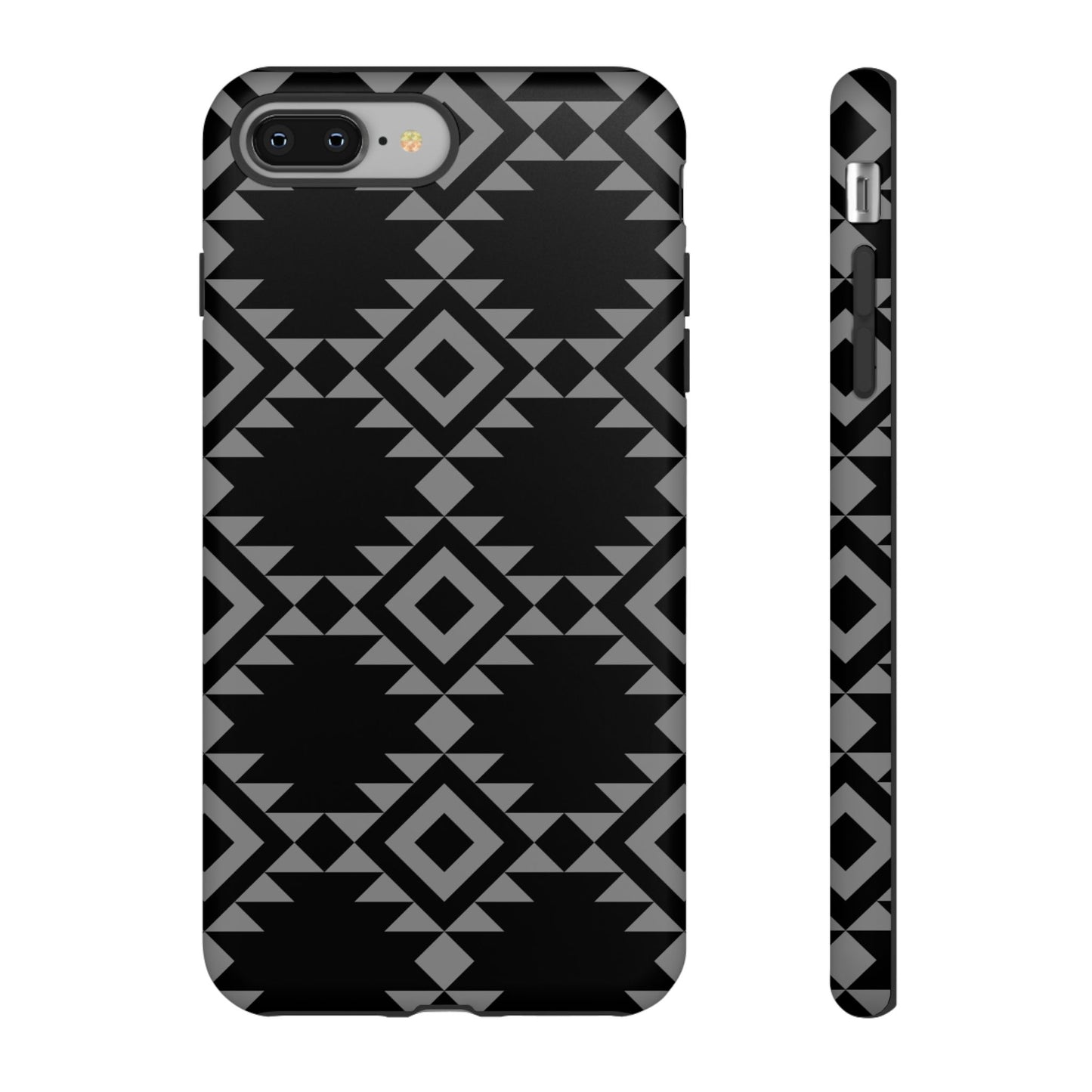 iPHONE Tribal Pattern Black and Grey Tough Phone Case | MADE FOR HIM AND HER