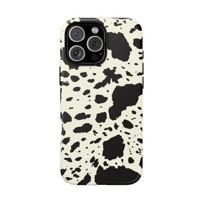 iPHONE Cow Print Tough Phone Cases l Durable Protection