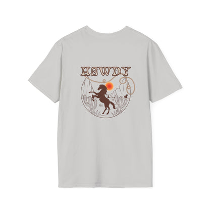 Howdy Cowboy Graphic Tee - Unisex Softstyle T-Shirt