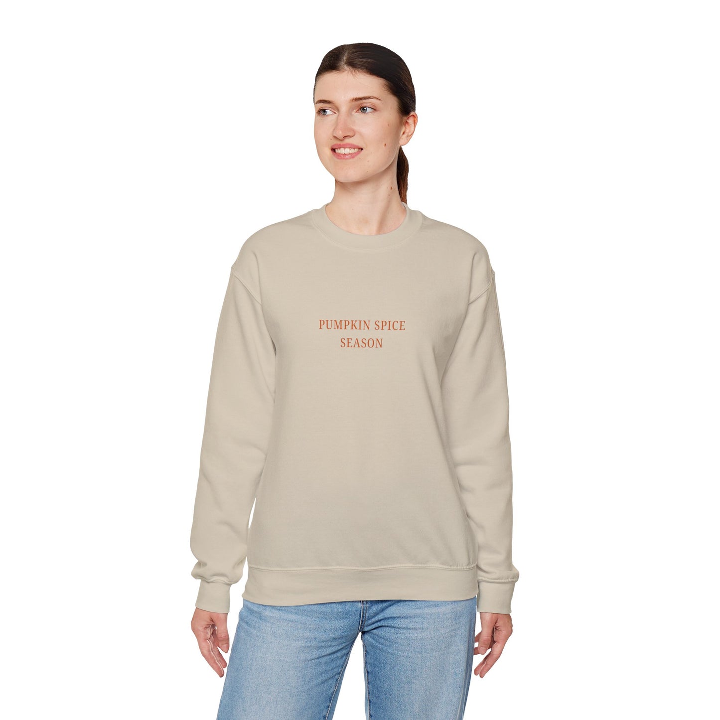 Pumpkin Spice Season Crewneck Sweatshirt | Cozy Fall Fashion, Unisex Sweater, Autumn Apparel, Seasonal Gift, Comfy Casual Wear