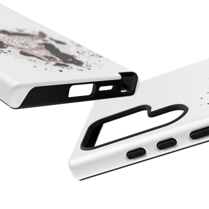 SAMSUNG Bull Skull with Cow Print Tough Phone Case l Gift for Him, Western Style