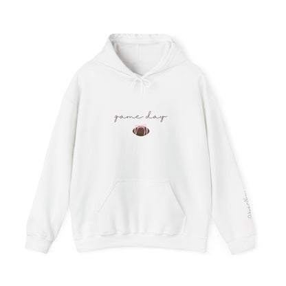 CUSTOMIZABLE "Game Day" Cozy Football Graphic Hoodie - Perfect for Game Day, Casual Wear, Gift for Sports Fans, Unisex Sweatshirt
