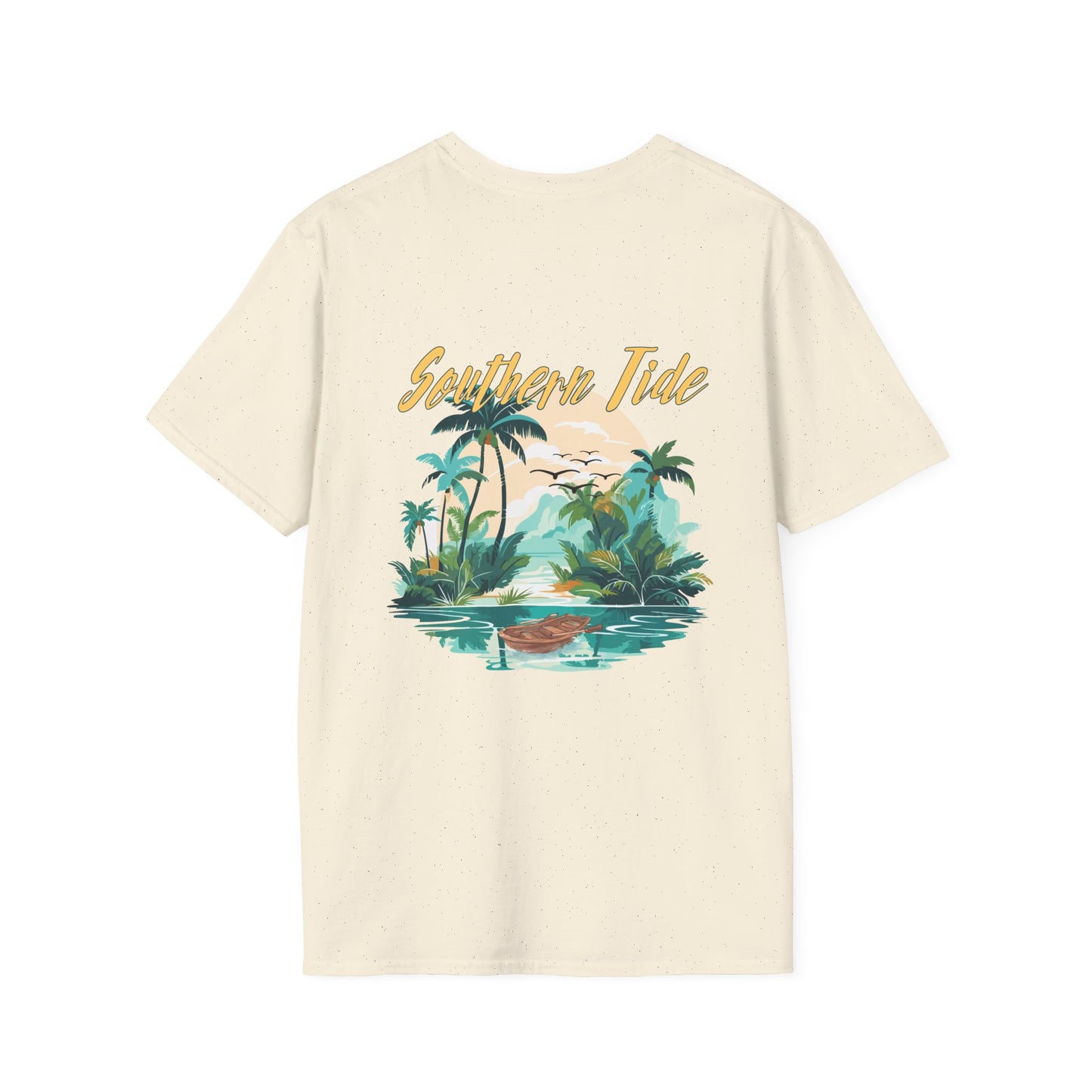 "Southern Tide" Tropical T-Shirt l Unisex Softstyle Tee, Summer Apparel