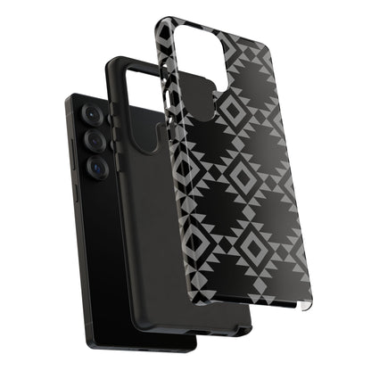 SAMSUNG Tribal Pattern Black and Grey Tough Phone Case | MADE FOR HIM AND HER