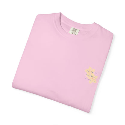 "Saltwater, Seashells, Sunshine" Garment-Dyed T-Shirt l Coastal Vibes, Relaxed Fit, Beachwear