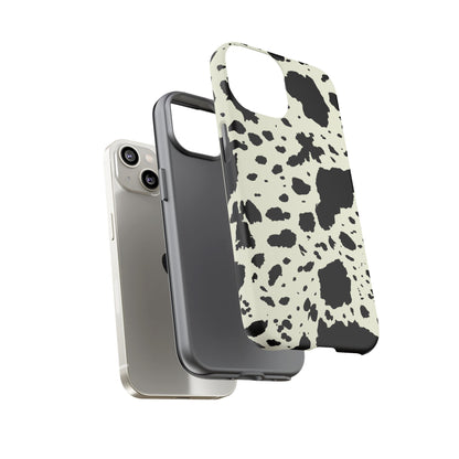 iPHONE Cow Print Tough Phone Cases l Durable Protection