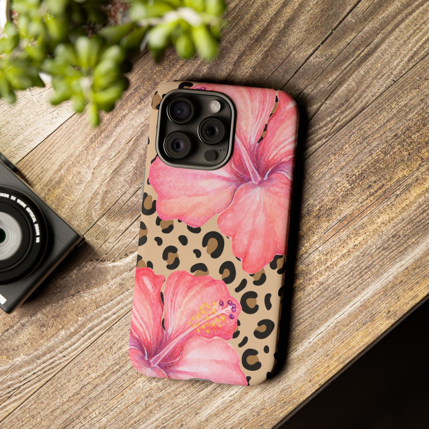 Leopard and Hibiscus iPHONE Tough Cases l Perfect for the Summer