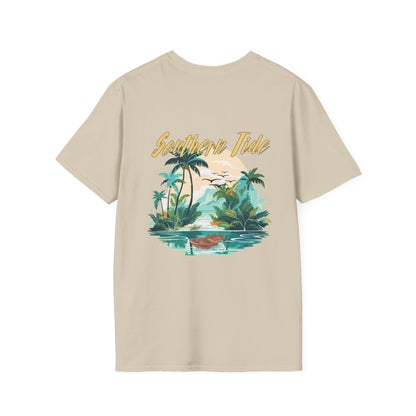 "Southern Tide" Tropical T-Shirt l Unisex Softstyle Tee, Summer Apparel