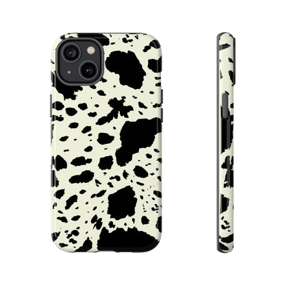 iPHONE Cow Print Tough Phone Cases l Durable Protection