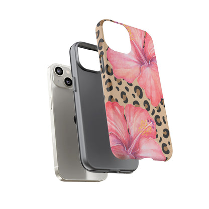 Leopard and Hibiscus iPHONE Tough Cases l Perfect for the Summer
