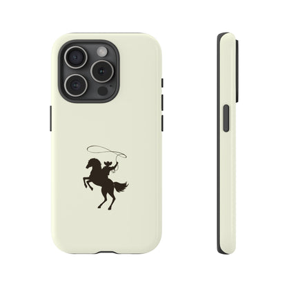 iPHONE Western Horse Rider Phone Case l Durable Phone Cover, Cowboy Style, Tough Case