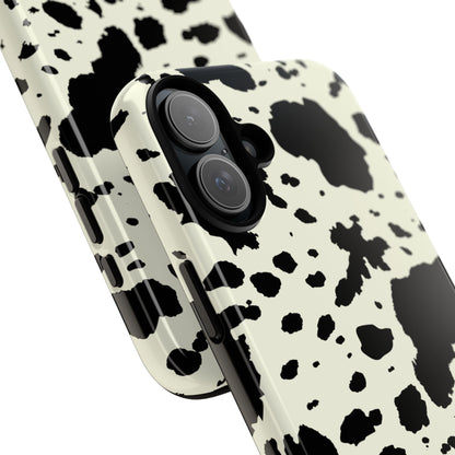 iPHONE Cow Print Tough Phone Cases l Durable Protection