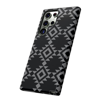 SAMSUNG Tribal Pattern Black and Grey Tough Phone Case | MADE FOR HIM AND HER
