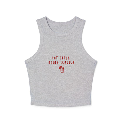 Hot Girls Drink Tequila Racer Tank Top