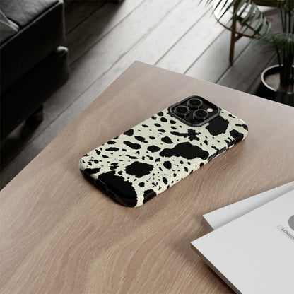 iPHONE Cow Print Tough Phone Cases l Durable Protection
