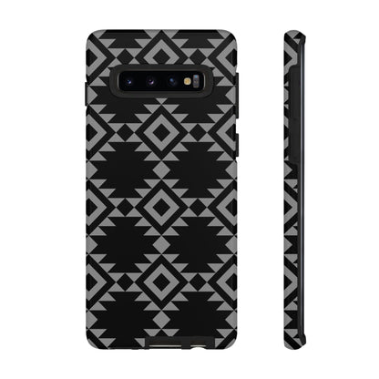 SAMSUNG Tribal Pattern Black and Grey Tough Phone Case | MADE FOR HIM AND HER