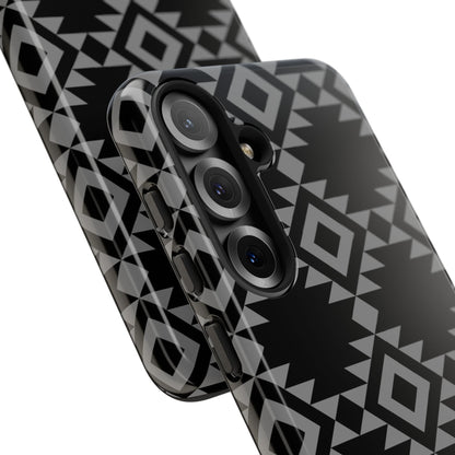 SAMSUNG Tribal Pattern Black and Grey Tough Phone Case | MADE FOR HIM AND HER