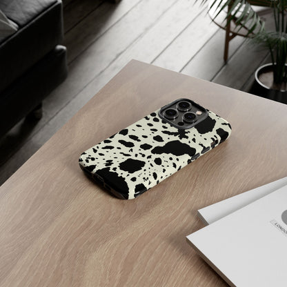 iPHONE Cow Print Tough Phone Cases l Durable Protection