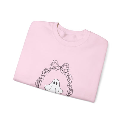 Cute Ghost Crewneck Sweatshirt | Cozy Unisex Fall Apparel, Halloween Outfit, Spooky Season Gift, Casual Comfort