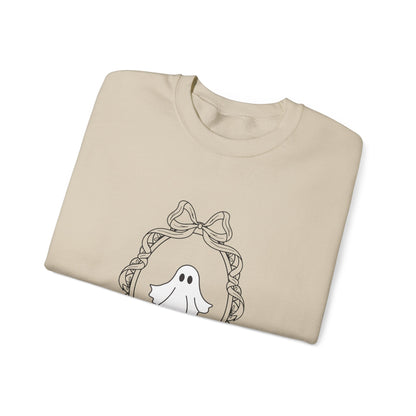 Cute Ghost Crewneck Sweatshirt | Cozy Unisex Fall Apparel, Halloween Outfit, Spooky Season Gift, Casual Comfort