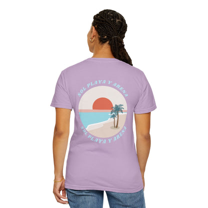 "Sol, Playa, y Arena" Beach Vibe T-Shirt Summer Apparel l Unisex Casual Wear