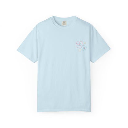 Pastel Hibiscus Logo Garment-Dyed Tee l Summer Essential
