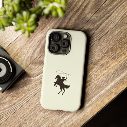 iPHONE Western Horse Rider Phone Case l Durable Phone Cover, Cowboy Style, Tough Case