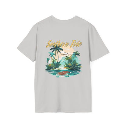 "Southern Tide" Tropical T-Shirt l Unisex Softstyle Tee, Summer Apparel
