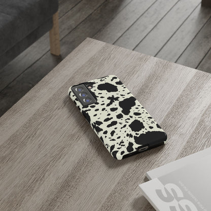 SAMSUNG Cow Print Tough Phone Cases l Durable Protection